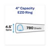 Avery Heavy-Duty View Binder with DuraHinge and Locking One Touch EZD Rings, 3 Rings, 4" Capacity, 11 x 8.5, Purple - 2 of 4