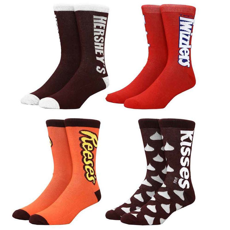 Bioworld Hershey's Men's 12 Delicious Days of Socks Crew and Ankle Adult Box Set Multicoloured, 5 of 8