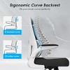 Racxily Office Chair, Mesh Ergonomic Office Chair with Lumbar Support, Comfy Computer Desk Chair with Flip Armrest Rolling Wheels - 4 of 4