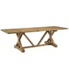 Modway Den Wood Extendable Dining Table Brown : Modern Kitchen Table, Seats 6, Drop Leaf Design - 2 of 4