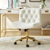 Nigel Modern Flannel Office Chair with Tilt and Adjustable Height Mecha|HULALA HOME - 2 of 4