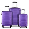 3 Piece Hardside Luggage Set with 360° Spinner Wheels, TSA Lock, Expandable 20"/24"/28", Lightweight Durable Suitcases with Corner Protection - 3 of 4
