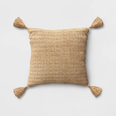 Tassel Outdoor Pillow Gold - Opalhouse 