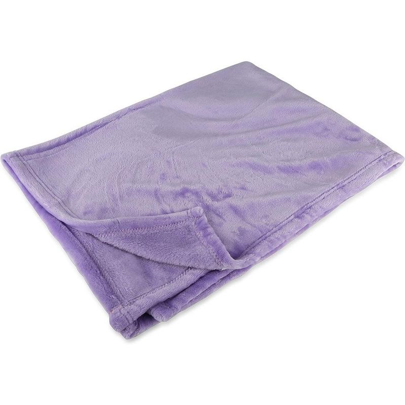 Continental Bedding Fleece Throw Blanket 50X60 Inches Light Pink Continental Bedding Fleece Throw Blanket, 3 of 4