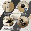 NicBex Couches for Living Room 85.8" Convertible 2 in 1 Pull Out Sofa Bed Upholstered Sleeper Sofa with Storage and Charging Port, Gray, Beige - 2 of 4