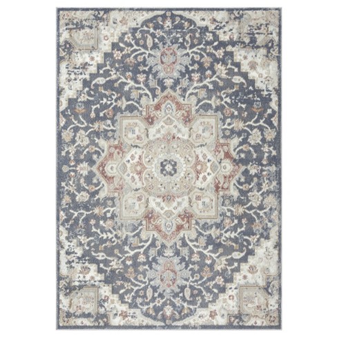 Home Dynamix Tribeca Slade 6 x 9 Blue Indoor Area Rug in the Rugs