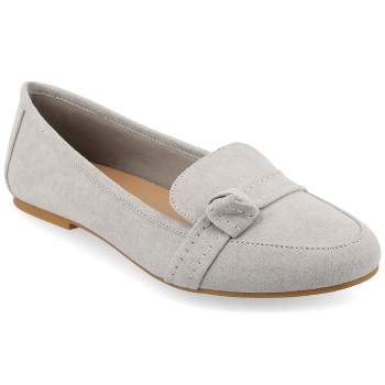 Journee Collection Womens Medium and Wide Width Marci Slip On Round Toe Loafer Flats