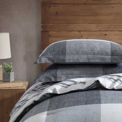 Gray Twin Microfiber Reversible Bedspread Set