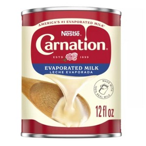Nestle Carnation Liquid Evaporated Milk, Vitamin D Added, 12 fl oz Can (Pack of 2) - 1 of 3