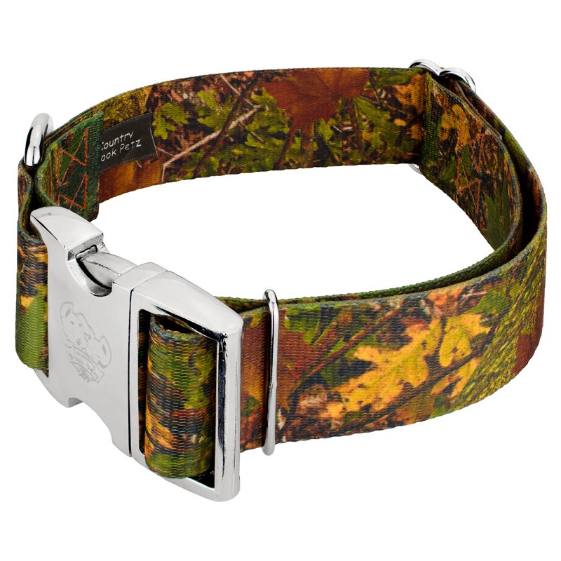 Country Brook Petz 1 1/2 Inch Premium Southern Forest Camo Dog Collar, 2 of 6