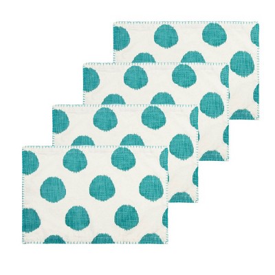 carol & frank Dot Lagoon Placemat Set of 4