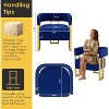 Mid-Century Modern Armchair, Upholstered Tufted Barrel Reading Chair for Bed Room, Office,  Black - 2 of 4