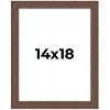 PosterPalooza | 14x18 Wide Barnwood Picture Frame, UV Acrylic, 6 Finishes - Grey, Brown, White, and Black - 2 of 4