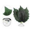 Unique Bargains Betta Fish Leaf Pad Hammock Plants for Fish Tank Green 3.15"x1.93" - image 3 of 4