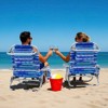 Tangkula 1/2 PCS Backpack Beach Chair Foldable 5-Position Lay Flat Lounge Chair - 4 of 4
