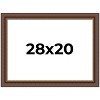 PosterPalooza | Traditional Brown Picture Frame - UV Acrylic, Backing Board, Hanging Hardware Included - 2 of 4