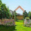 VINGLI 9.4ft Wooden Garden Arbor, Wedding Arch for Ceremony, Wood Garden Trellis for Plant Climbing, Pergola for Garden Backyard, Lawn - 2 of 4
