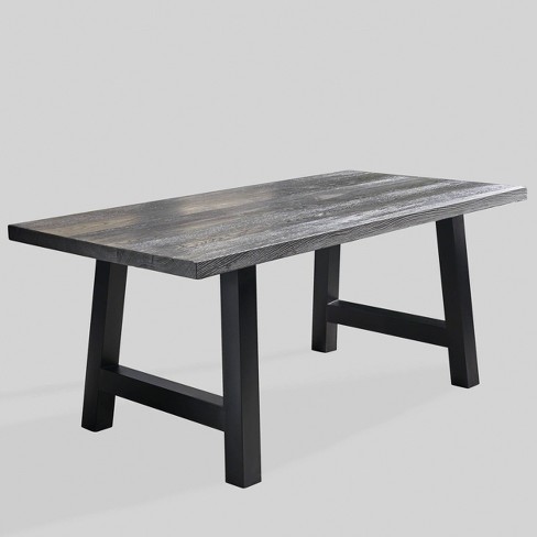 Lido Concrete Rectangle Patio Dining Table Gray Christopher Knight Home Target