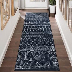COZONY Machine Washable Vintage Geometric Runner Rug - 1 of 4