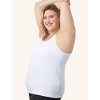 Leading Lady Maternity to Nursing Tank With Built-In Nursing Bra in White, Size: Small. - image 3 of 4