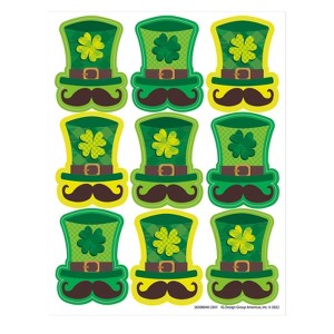 Eureka St. Pat's Hats Giant Stickers, Pack of 36 (Pack of 10) - 1 of 1