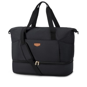 Generic Weekender Bag for Women, Foldie Travel Bag Expandable with Shoes Compartment Travel Duffel - 1 of 4