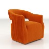 SEYNAR Modern Glam Velvet 360 Degree Swivel Open-Back Accent Armchair Set of 2 - 3 of 4