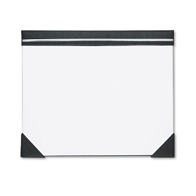 Photo 1 of House Of Doolittle Executive Doodle Desk Pad 25-Sheet White Pad Refillable 22 x 17 Black/Silver