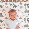 The Peanutshell Baby Crib Bedding Set for Boys, Dinosaur Nursery Decor, Sage Green, Crib Comforter Set - 3 of 4