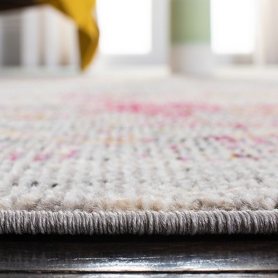 Madison Square Gray and Gold Abstract Synthetic Area Rug