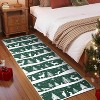 Rugs Washable for Christmas Home Decor Indoor Non Slip Carpet Soft Low Pile with Xmas Tree Reindeer Snowflake for Living Room - 2 of 4