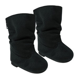 Sophia’s Suede Slouchy Boots for 18” Dolls, Black - 1 of 1
