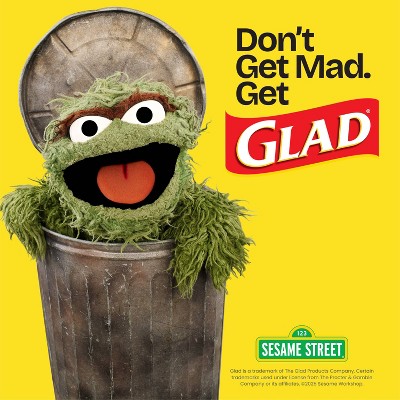 Glad ForceFlex Drawstring Fragrance Free Trash Bags - 13gal/50ct: Gray, Tall Kitchen, Extra Strong