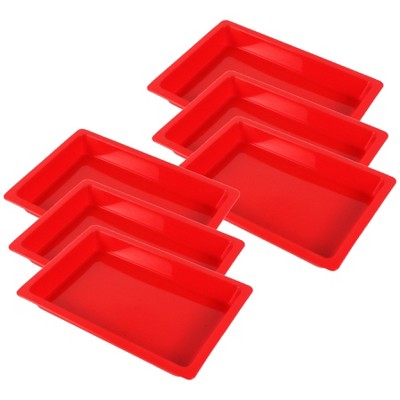Romanoff Small Creativitray®, Red, Pack of 6