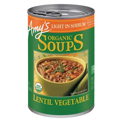Amy's Organic Gluten Free Low Sodium Lentil Vegetable Soup - 14.5oz