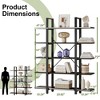 Kumasinova 5-Tier Corner Bookshelf,Freestanding Bookcase Storage Organizer for Living Room,Bedroom,Office,Kitchen,Bathroom - 3 of 4