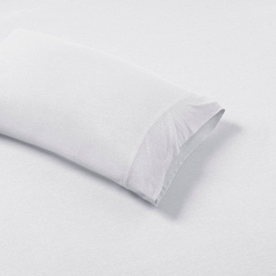 White Twin Polyester Jersey Knit Sheet Set