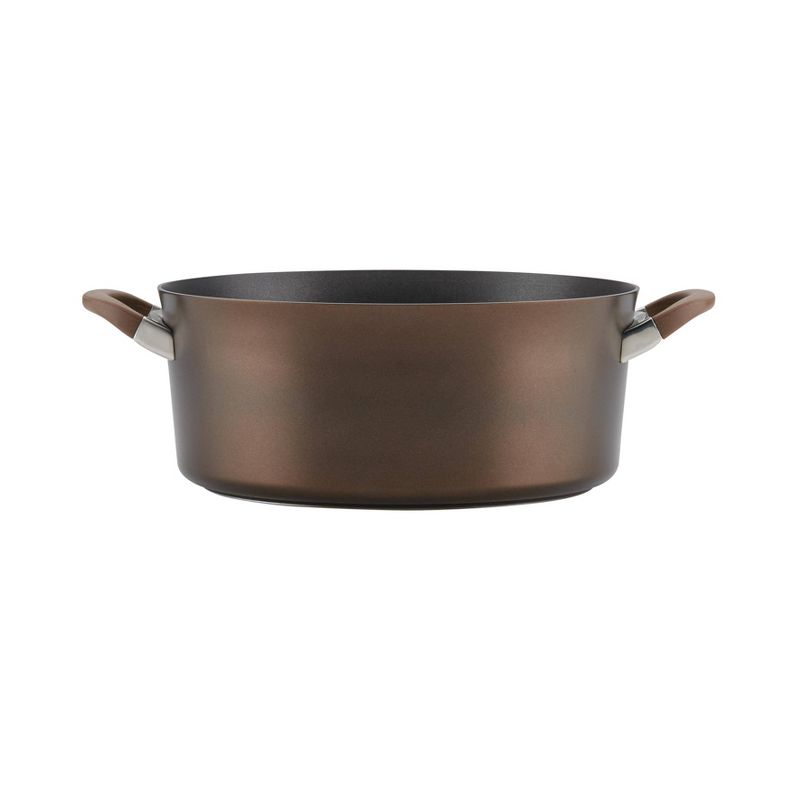 Circulon Symmetry 7qt Hard Anodized Nonstick Dutch Oven with Lid Chocolate Brown, 6 of 9