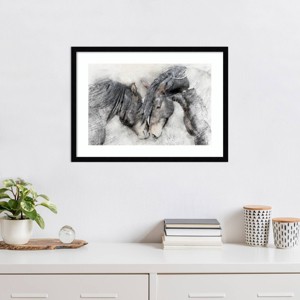 Amanti Art Equine Friendship by Kim Curinga Wood Framed Wall Art Print - 1 of 4