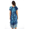 Riviera Sun Batik Tie Dye Summer Dress Beach Cover Up - 3 of 3