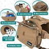 PetAmi Dog Backpack, Saddle Bag For Dogs to Wear, Harness Reflective Safety Side Pockets, Hiking Camping Vest Pack for Travel - 3 of 4