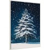 28"x38" Amanti Art Winter Snowy Pine Tree by Pictufy Studio Framed Canvas Wall Art - 2 of 4