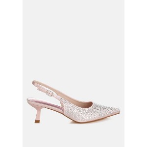 Vernaos Pointed Toe Rhinestone Slingbacks - 1 of 4