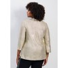 Avenue Women's Plus Size Felicia Metallic Knit Top - 3 of 4