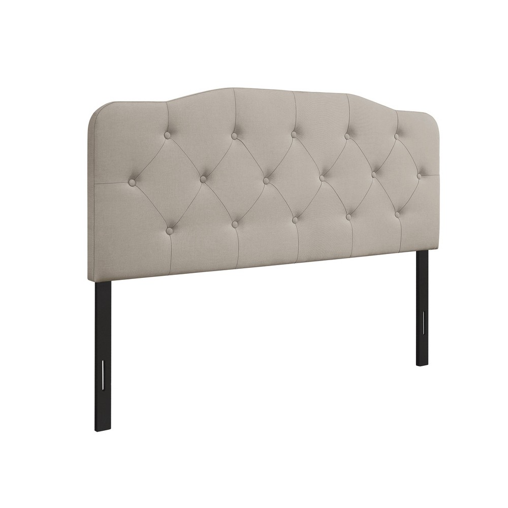 Home Design Twin Angela Headboard Warm Gray