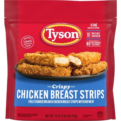 Tyson All Natural Crispy Chicken Strips - Frozen - 25oz
