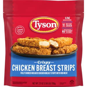 Tyson All Natural Crispy Chicken Strips - Frozen - 25oz - 1 of 4