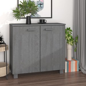 vidaXL Sideboard HAMAR Dark Gray 33.5 in.x13.8 in.x31.5 in. Solid Wood Pine - 1 of 4