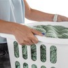 Sterilite 1.5 Bushel Rectangular Laundry Basket, Plastic, Classic Design for Carrying Clothes to and from the Laundry Room, White - 3 of 4