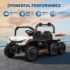 24V 4WD All-Terrain Kids Electric Ride-on Dump Truck, 2-Seater with Remote Control, Dump Bed, 3 Speeds - Off-Road Toy for Boys & Girls - 3 of 4